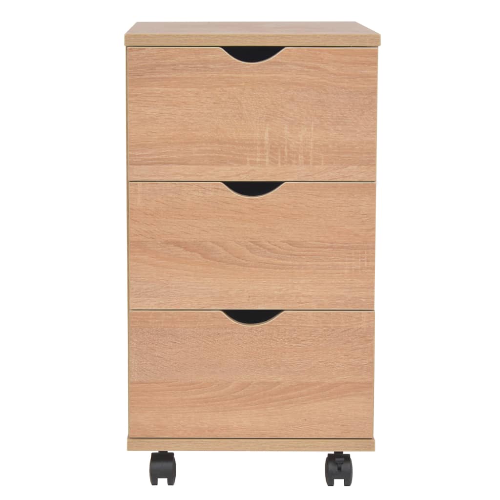 Cassettiera 33x45x60 cm Quercia