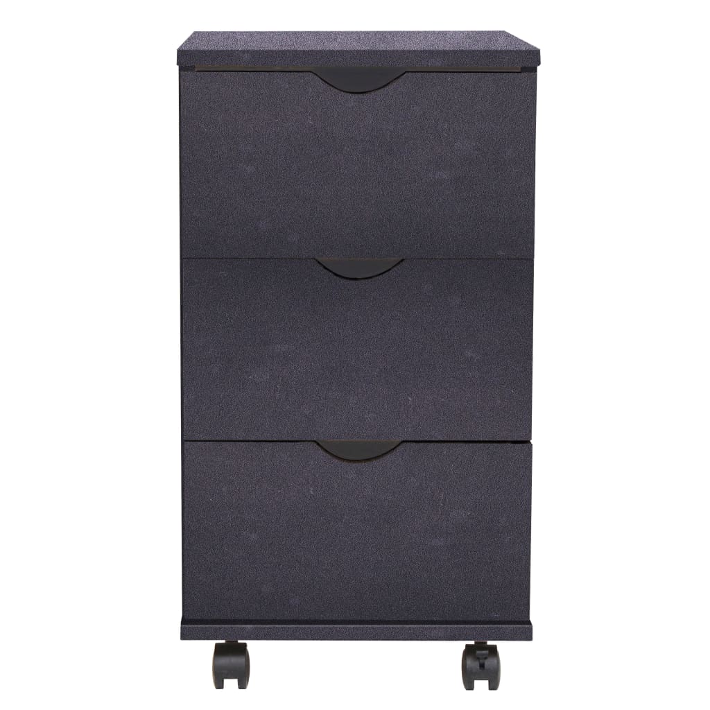 Cassettiera 33x45x60 cm Nera