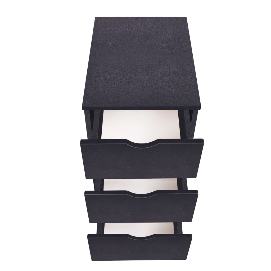 Cassettiera 33x45x60 cm Nera