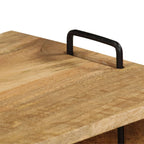 Tavolino da Salotto in Legno Massello di Mango 100x60x45 cm