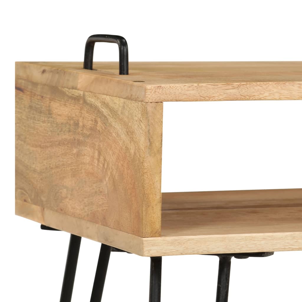 Tavolino da Salotto in Legno Massello di Mango 100x60x45 cm