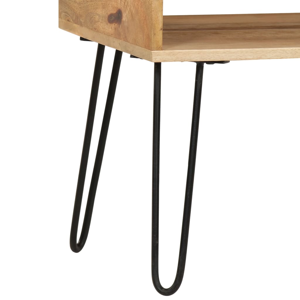 Tavolino da Salotto in Legno Massello di Mango 100x60x45 cm