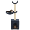 Albero per Gatti con Tiragraffi in Sisal 105 cm Blu