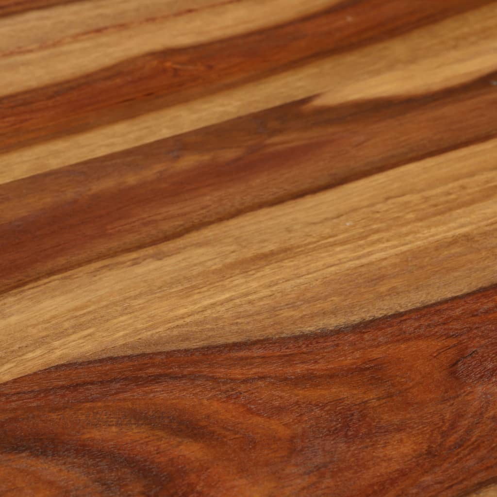 Tavolino da Caffè Legno Massello con Finitura Ambra 110x50x37cm