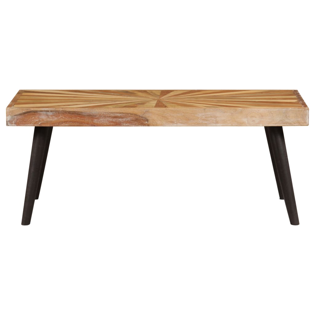 Tavolino da Salotto in Legno Massello di Mango 90x55x36 cm