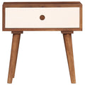 Comodino in Legno Massello di Acacia 45x30x45 cm