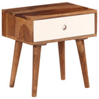 Comodino in Legno Massello di Acacia 45x30x45 cm