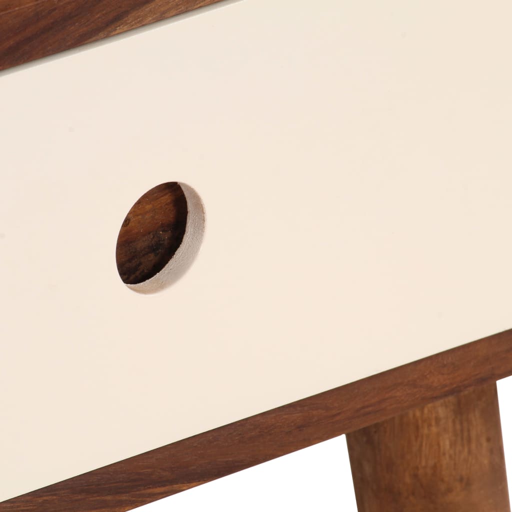 Comodino in Legno Massello di Acacia 45x30x45 cm