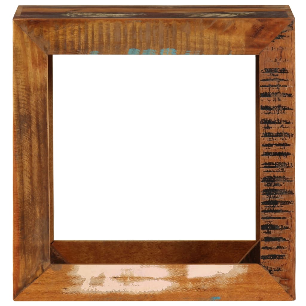 Sgabello in Legno Massello di Recupero 40x30x40 cm