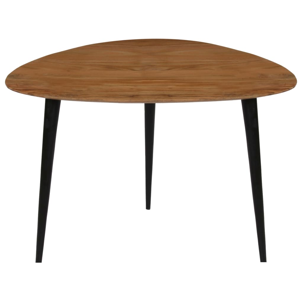 Set Tavolini da Salotto 3 pz in Legno Massello d'Acacia