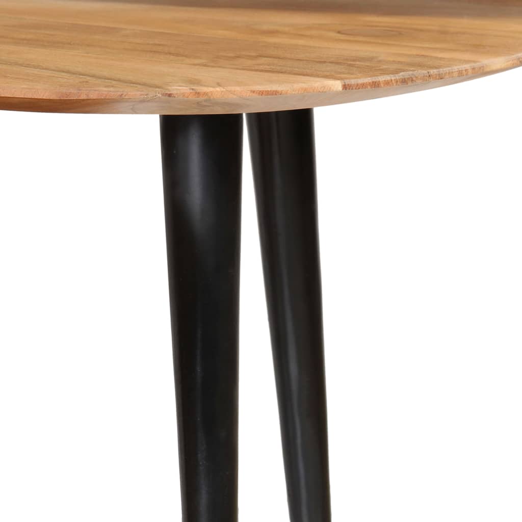 Set Tavolini da Salotto 3 pz in Legno Massello d'Acacia