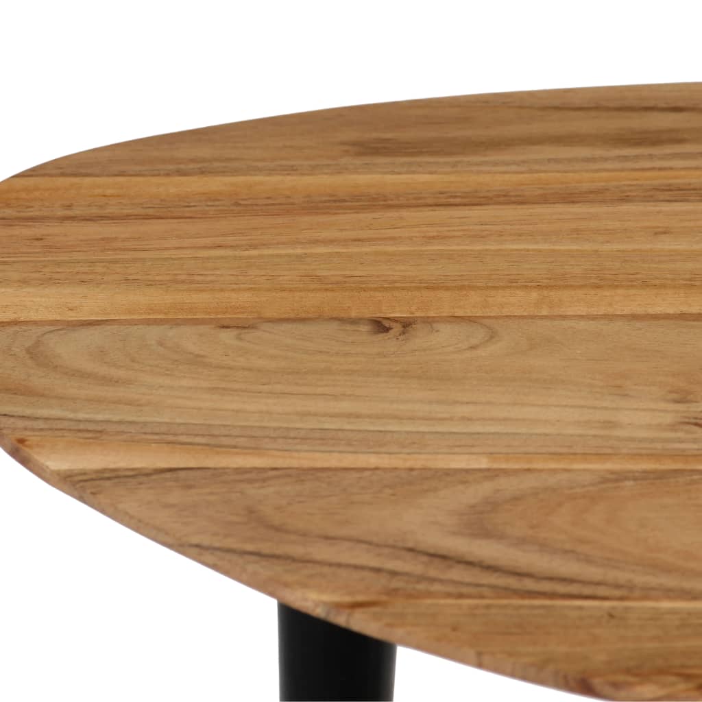 Set Tavolini da Salotto 3 pz in Legno Massello d'Acacia
