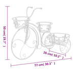 Piedistallo per Piante a Forma di Bici in Stile Vintage Metallo