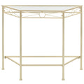 Tavolino Vintage in Metallo 87x34x73 cm Oro