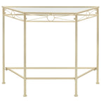 Tavolino Vintage in Metallo 87x34x73 cm Oro