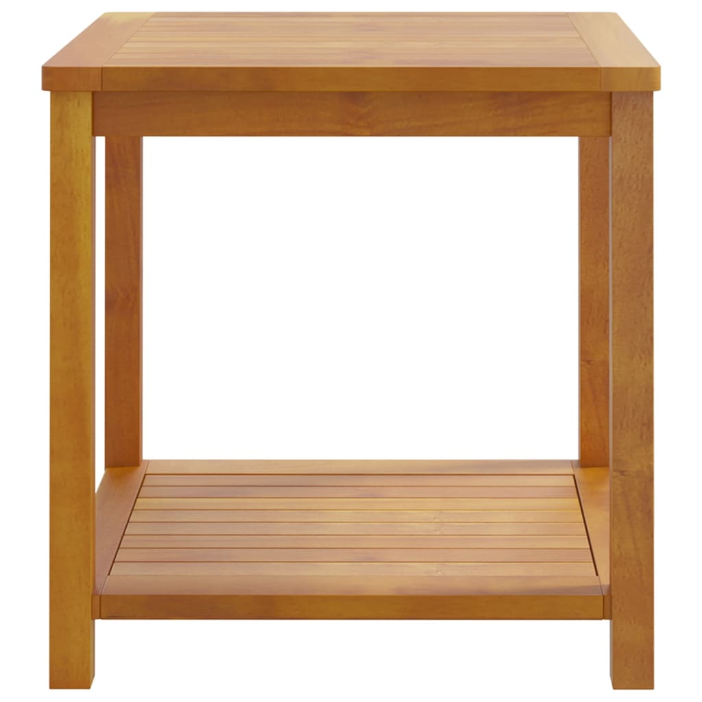 Tavolino in Legno Massello di Acacia 45x45x45 cm