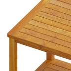 Tavolino in Legno Massello di Acacia 45x45x45 cm