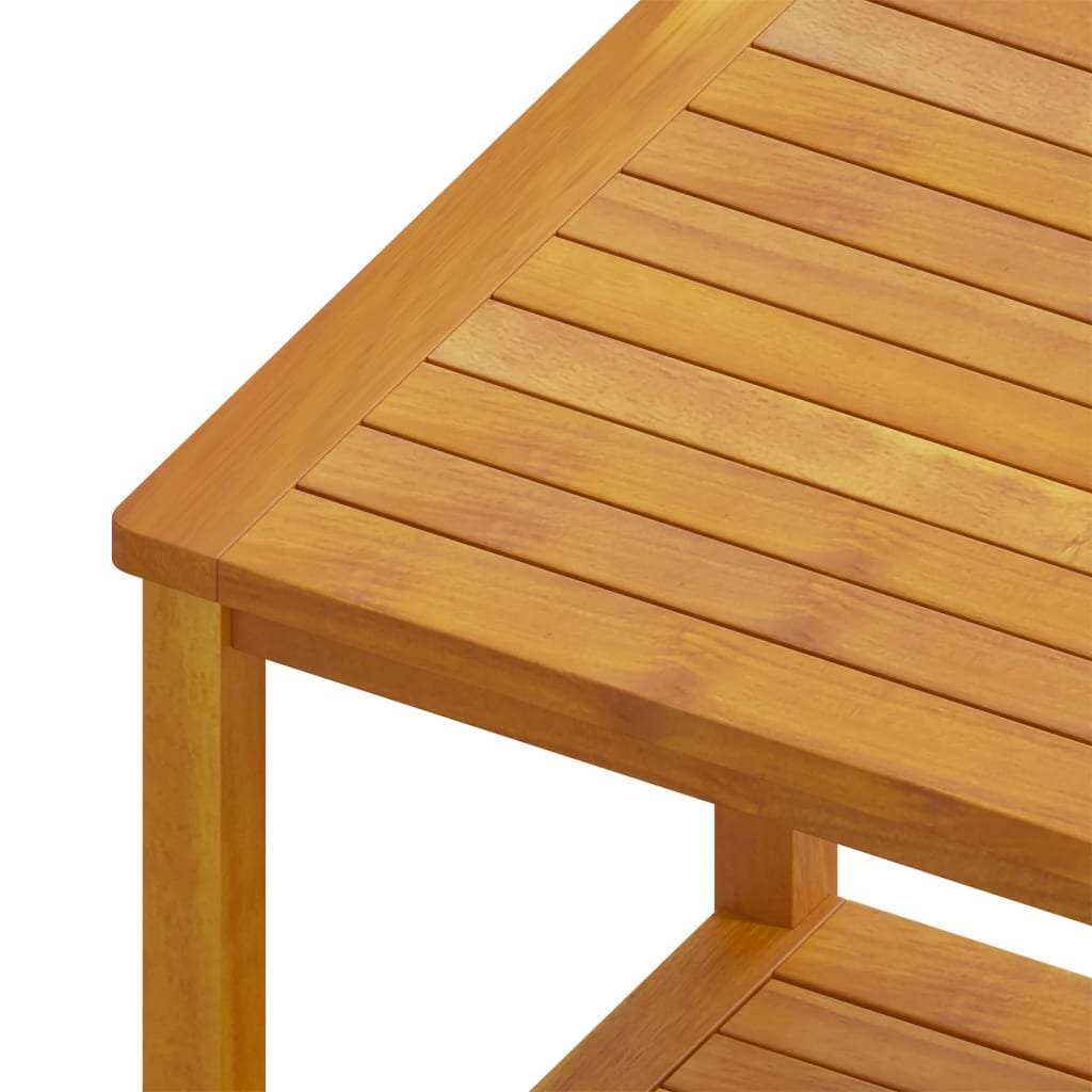 Tavolino in Legno Massello di Acacia 45x45x45 cm