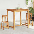 Sgabelli da Bar 2 pz in Legno Massello di Acacia