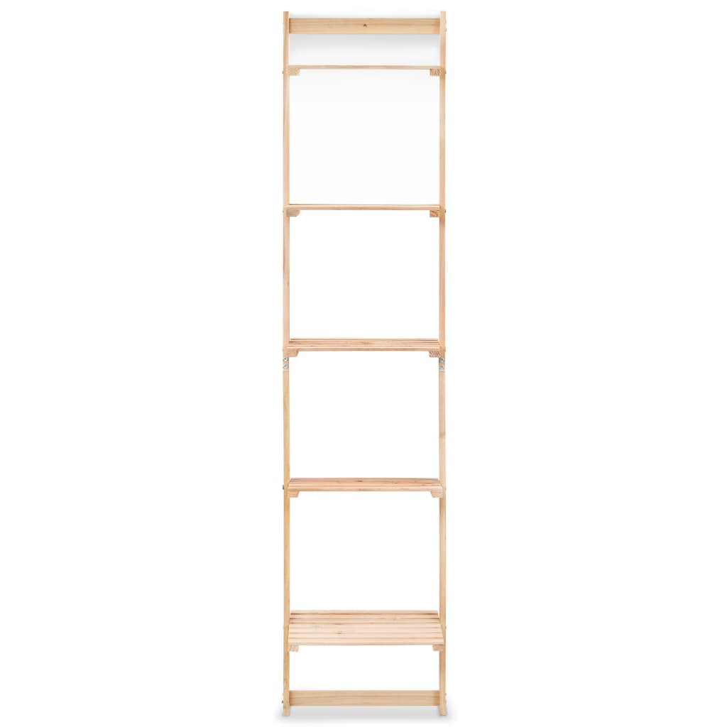 Scala Portaoggetti a Parete in Legno di Cedro 41,5x30x176 cm