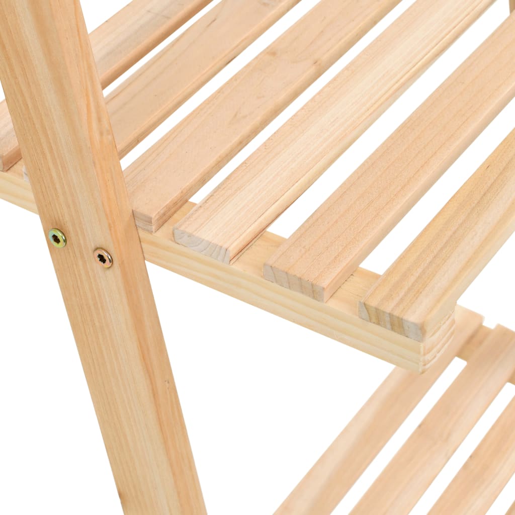 Scala Portaoggetti a Parete in Legno di Cedro 41,5x30x176 cm