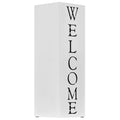 Porta Ombrelli Welcome in Acciaio Bianco
