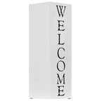 Porta Ombrelli Welcome in Acciaio Bianco