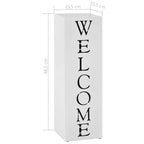 Porta Ombrelli Welcome in Acciaio Bianco