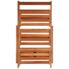 Piedistallo per Piante a 3 Livelli 50x63x80cm Massello d'Acacia