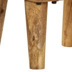 Comodino in Legno Massello di Mango 40x30x59,5 cm