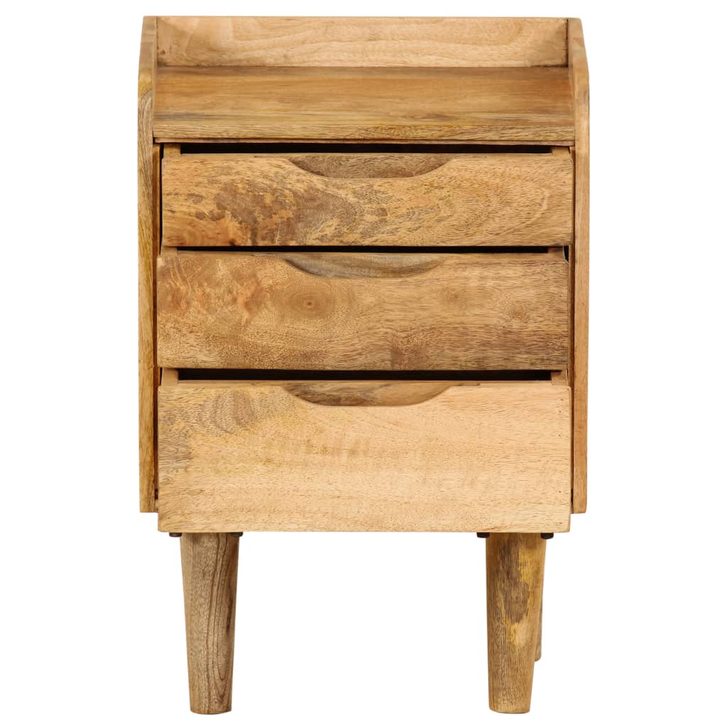Comodino in Legno Massello di Mango 40x30x59,5 cm
