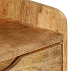 Comodino in Legno Massello di Mango 40x30x59,5 cm