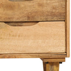 Comodino in Legno Massello di Mango 40x30x59,5 cm