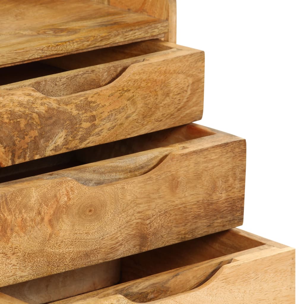 Comodino in Legno Massello di Mango 40x30x59,5 cm