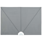 Tenda Laterale per Terrazza Pieghevole Grigio 400x200 cm