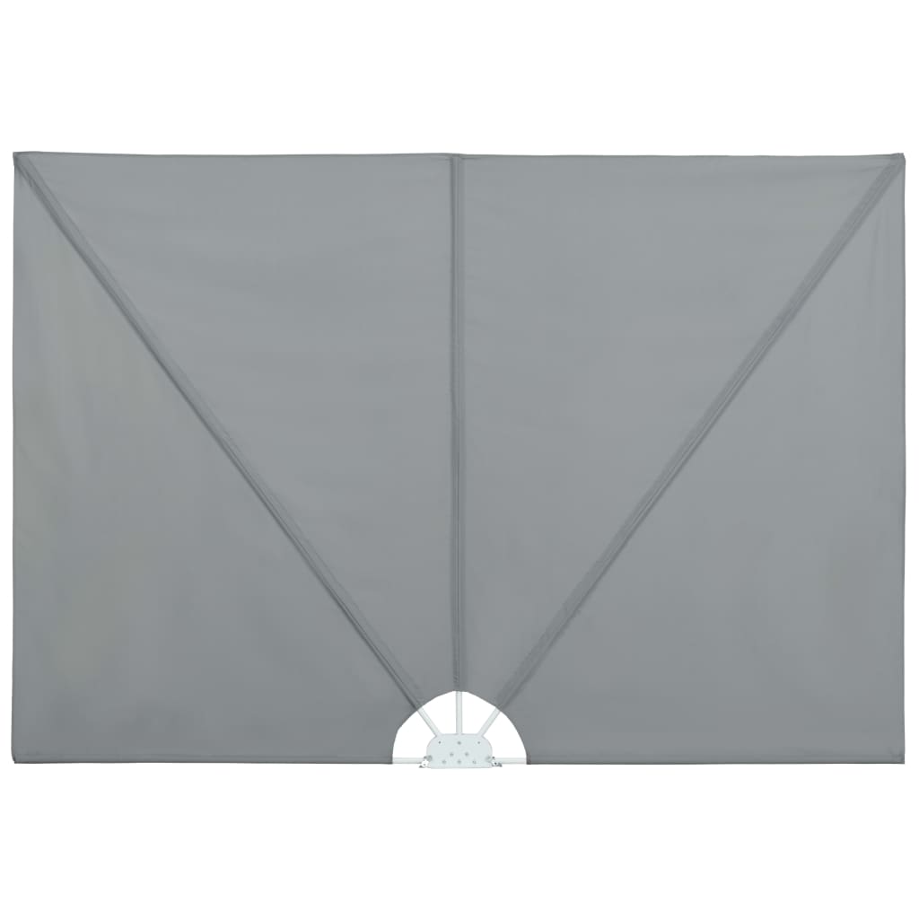 Tenda Laterale per Terrazza Pieghevole Grigio 400x200 cm