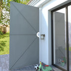Tenda Laterale per Terrazza Pieghevole Grigio 400x200 cm