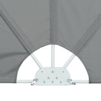 Tenda Laterale per Terrazza Pieghevole Grigio 400x200 cm