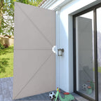 Tenda Laterale per Terrazza Pieghevole Crema 400x200 cm