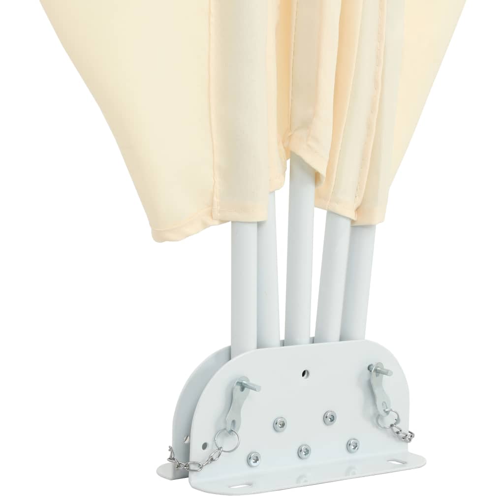 Tenda Laterale per Terrazza Pieghevole Crema 400x200 cm