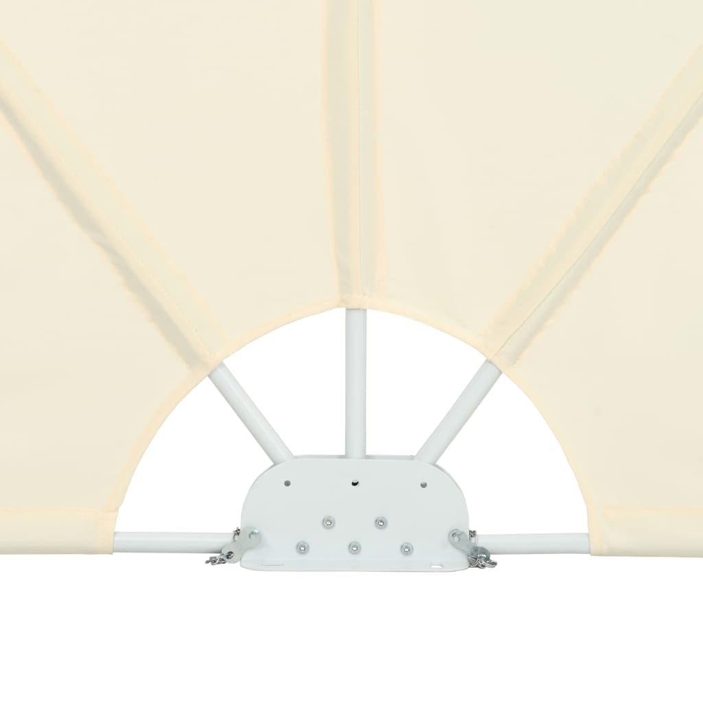 Tenda Laterale per Terrazza Pieghevole Crema 400x200 cm
