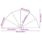 Tenda Laterale per Terrazza Pieghevole Terracotta 200 cm