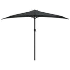 Ombrellone Balcone Palo Alluminio Antracite 300x155 cm a Metà