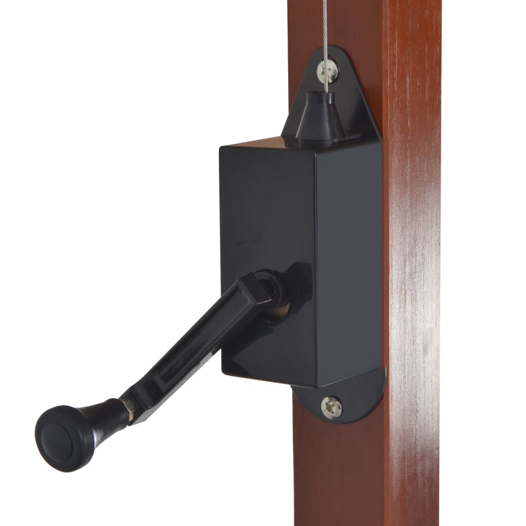 Ombrellone a Sbalzo con Palo in Legno 400x300 cm Tortora