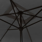 Ombrellone con Palo in Metallo 300x200 cm Antracite