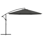 Ombrellone a Sbalzo Palo in Alluminio 350 cm Antracite