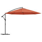 Ombrellone a Sbalzo Palo in Alluminio 350 cm Terracotta