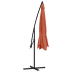 Ombrellone a Sbalzo Palo in Alluminio 350 cm Terracotta