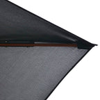 Ombrellone da Esterni con Palo in Legno 200x300 cm Antracite