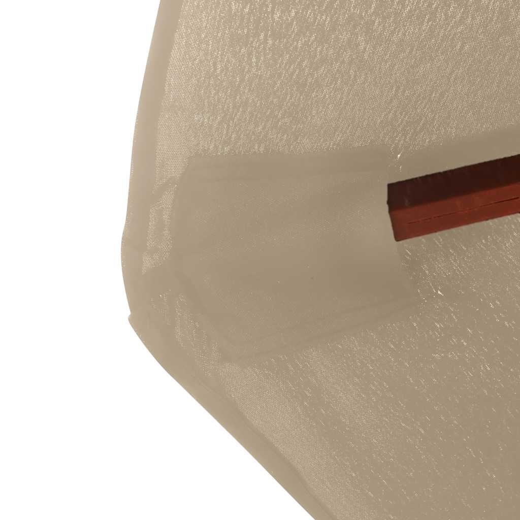 Ombrellone da Esterni con Palo in Legno 350 cm Grigio Talpa